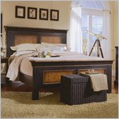 Hooker Furniture Preston Ridge King Panel Bed in Cherry/Mahogany