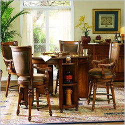 Hooker Furniture Waverly Place Dining/Card Table w/Gallery Shelves