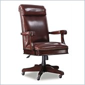 Hooker Furniture New Castle II Tilt Swivel Chair in Rich Warm Brown