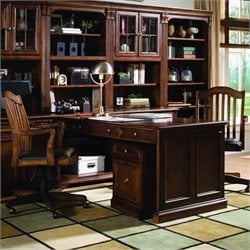 Hooker Furniture Brookhaven Peninsula Desk in Cherry Finish