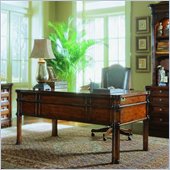 Hooker Furniture Wynterhall Leg Desk in Warm Brown Finish