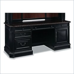 Hooker Furniture New Castle II Computer Credenza in Black Rubbed Finish