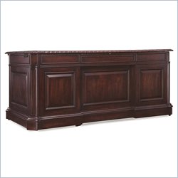 Hooker Furniture New Castle II Executive Desk in Warm Brown Furniture Office Desks Executive Desks Hooker Furniture 366762