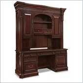 Hooker Furniture New Castle II Computer Credenza Hutch in Warm Brown