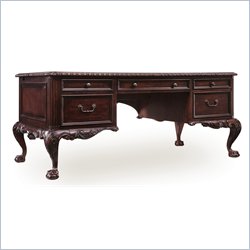 Hooker Furniture New Castle II Writing Desk in Rich Warm Brown