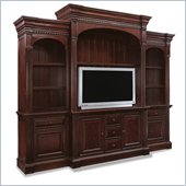 Hooker Furniture New Castle II 104 Home Theater Group in Warm Brown