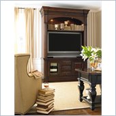 Hooker Furniture New Castle II Entertainment Console Hutch in Warm Brown