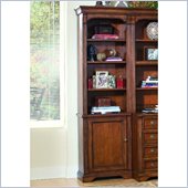 Hooker Furniture Brookhaven Left Bookcase in Clear Cherry