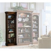 Hooker Furniture Brookhaven Left Bookcase Pier in Clear Cherry