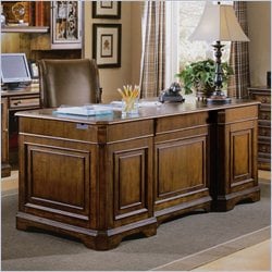 Hooker Furniture Brookhaven Executive Desk with Leather Top