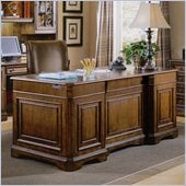 Hooker Furniture Brookhaven Executive Desk with Leather Top