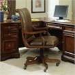ADD TO YOUR SET: Hooker Furniture Brookhaven Desk Chair in Medium Clear Cherry