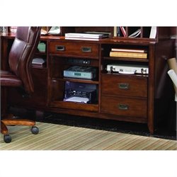Hooker Furniture Danforth Open Credenza in Rich Medium Brown