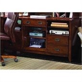 Hooker Furniture Danforth Open Credenza in Rich Medium Brown