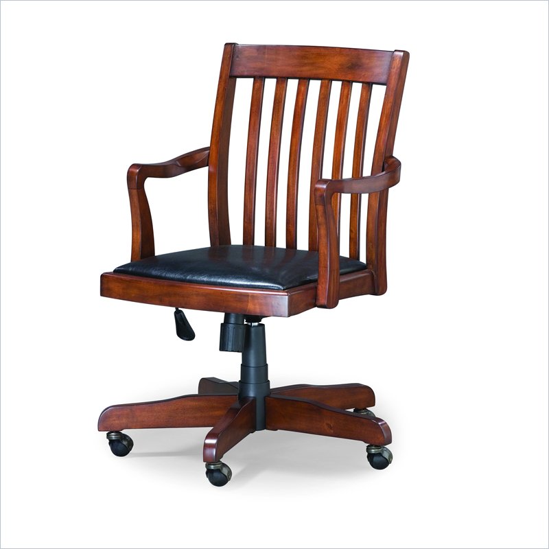 Hooker Furniture Danforth Desk Chair in Rich Medium Brown