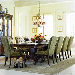 Hooker Furniture Grandeur Double Pedestal Rectangular Dining Table