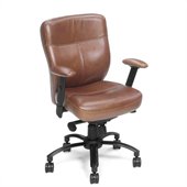 Hooker Furniture Seven Seas Executive Swivel Tilt Chair in Brown Keats