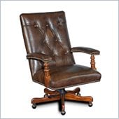 Hooker Furniture Seven Seas Executive Chair in Old Saddle Cocoa Brown