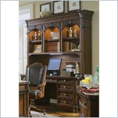 Hooker Furniture Wynterhall Computer Credenza with Hutch in Warm Brown