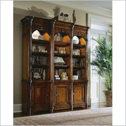 Hooker Furniture Wynterhall Bookcase Base and Deck in Warm Brown