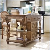 Hooker Furniture Primrose Hill Kitchen Island in Wheat Field