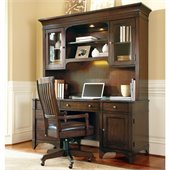 Hooker Furniture Abbott Place Computer Credenza and Hutch in Cherry