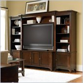 Hooker Furniture Abbott Place Entertainment Center in Warm Cherry