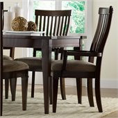 Hooker Furniture Abbott Place Slat Back Arm Chair in Warm Cherry