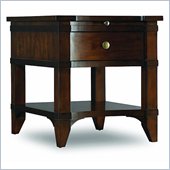 Hooker Furniture Abbott Place End Table in Warm Cherry Finish