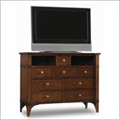 Hooker Furniture Abbott Place Eight-Drawer Media Chest in Warm Cherry