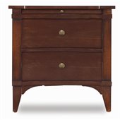 Hooker Furniture Abbott Place Two-Drawer Nightstand in Warm Cherry
