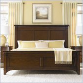 Hooker Furniture Abbott Place Panel Bed in Warm Cherry Finish