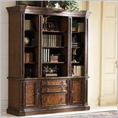 Hooker Furniture Beladora Bookcase in Caramel Finish and Gold Tipping