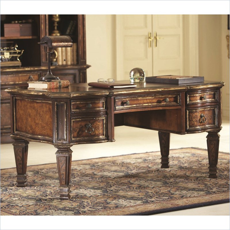 Hooker Furniture Beladora Writing Desk in Caramel Finish