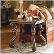 ADD TO YOUR SET: Hooker Furniture Beladora End Table in Caramel with Gold Tipping