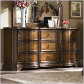 Hooker Furniture Beladora Dresser in Caramel with Gold Tipping