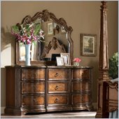 Hooker Furniture Beladora Dresser and Mirror Set in Caramel