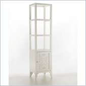 Hooker Furniture Envision Open Etagere with Modern Motif in White