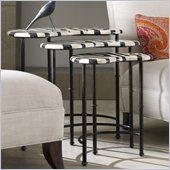 Hooker Furniture Seven Seas Shaped Zebra Nest of Tables