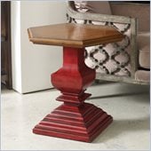 Hooker Furniture Seven Seas Hexagonal Accent Pedestal Table