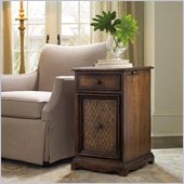 Hooker Furniture Seven Seas Lattice Leather Chairside Chest