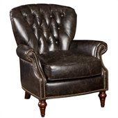 Hooker Furniture Seven Seas Club Chair in Pullman Coach Leather