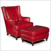 Hooker Furniture Seven Seas Club Chair with Ottoman in Coral Reef
