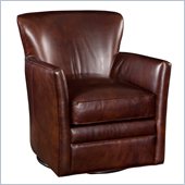 Hooker Furniture Seven Seas Swivel Club Chair in Halona Native Leather
