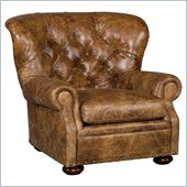 Hooker Furniture Seven Seas Club Chair in Galatia Bruno Leather