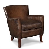 Hooker Furniture Seven Seas Club Chair in Inscription Art Leather