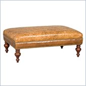 Hooker Furniture Seven Seas Cocktail Ottoman in Chimera Mirage Leather