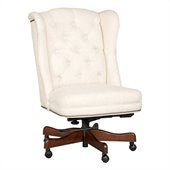Hooker Furniture Seven Seas Tufted Executive Chair in Chateau Linen