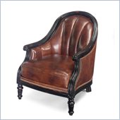 Hooker Furniture Seven Seas Exposed Wood Club Chair in Masaccio II