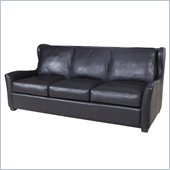 Hooker Furniture Seven Seas Stationary Sofa in Noveau Black